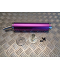 cartouche silencieux universel adaptable violet pour pot echappement scooter moto mecaboite 50 125 ...