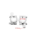 2 x support guidon 22 mm fixation retroviseur droit gauche 8 mm chrome moto scooter quad ...