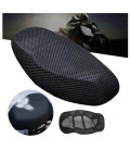 housse recouvrement selle s 47 x 35 cm moto scooter mobylette quad antiderapant maille noir