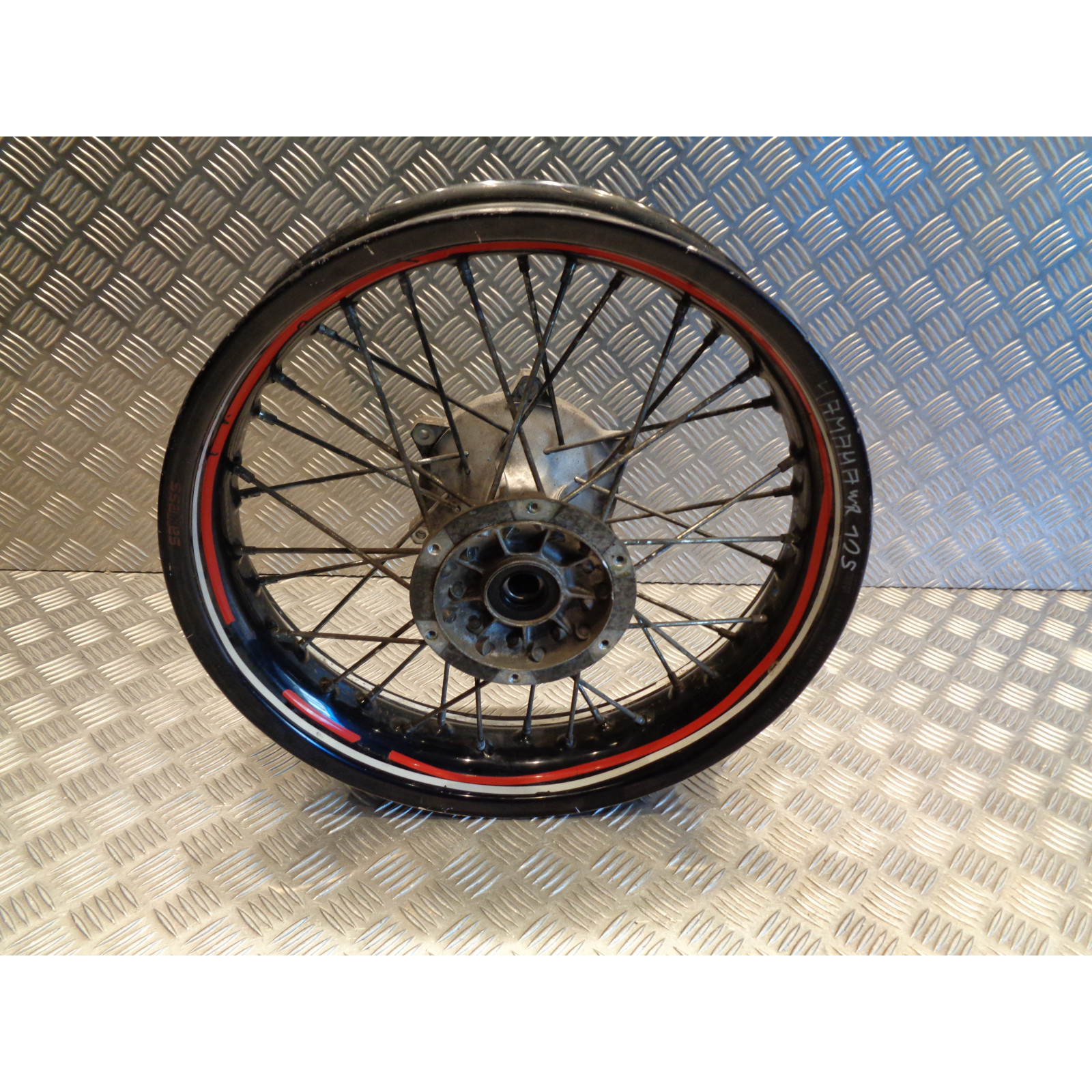 roue jante arriere supermotard moto yamaha wr 125 x wrx de07 2009 - 17