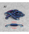 jeu de 2 ressort violet 6,8 cm 680 mm pour pot silencieux echappement moto scooter quad adaptable universel