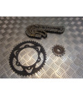 kit chaine couronne 46 x pignon 16 dents moto Yamaha 1000 fzr 2le 