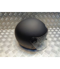 casque demi jet s-line noir mat double visiere taille xs 54 scooter moto quad