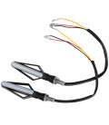 2 x clignotant 24 led orange et feu stop rouge integre moto scooter quad ...